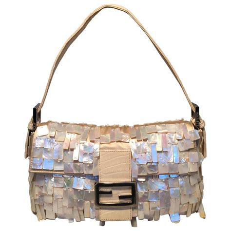 fendi mother of pearl bag|Fendi Mother of Pearl & Crocodile Baguette Bag .